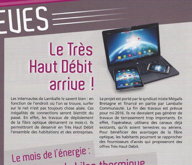 lamballe information haut débit 2015 journal proxlan