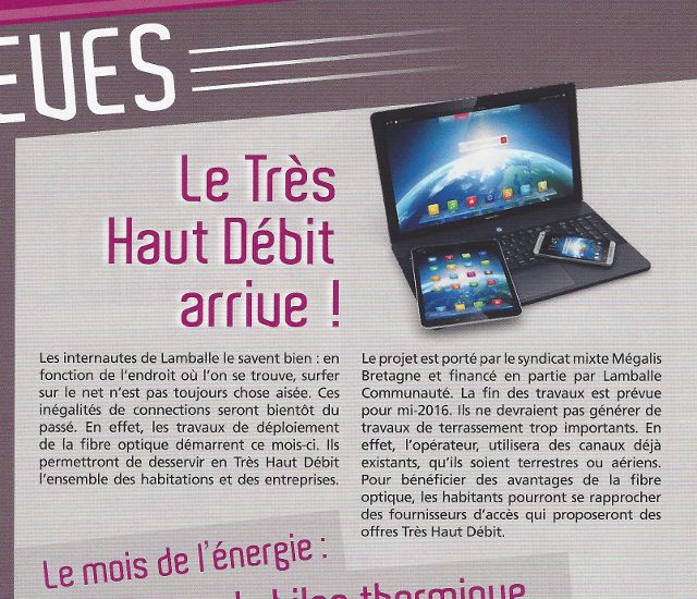 lamballe information haut débit 2015 journal proxlan